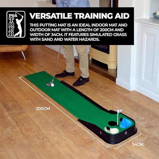 Indoor & Outdoor Golf Putting Mat - PGA Tower — afbeelding 3