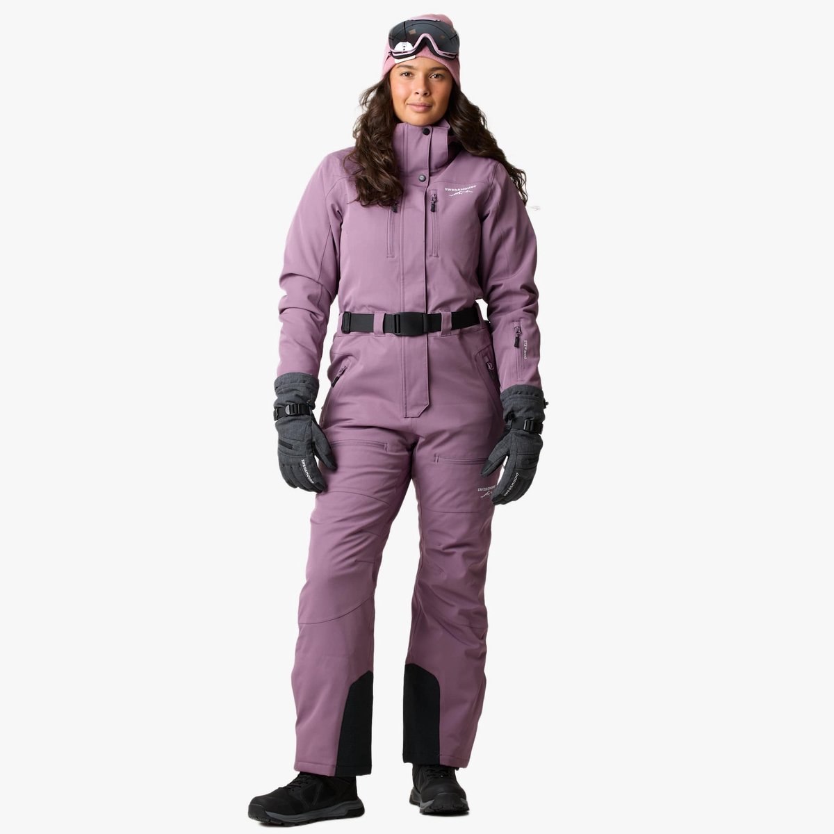 Swedemount Cervinia skipak – winteroverall dames Dk. Mauve