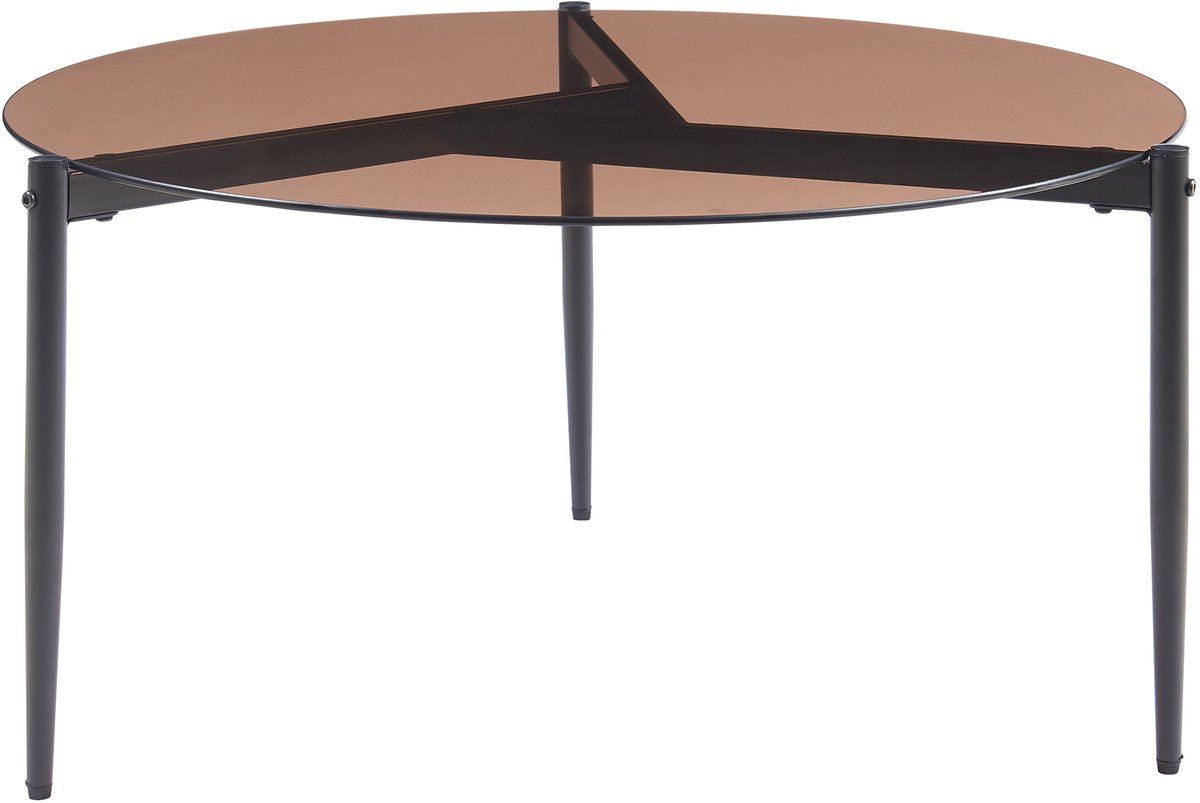 Salontafel Ulökantaa Ø80x40 cm bruin [en.casa]