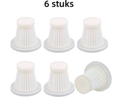 6 x Stofzuigerfilters - Krachtige stofafzuiging, geschikt voor HEPA-autostofzuigers (5,09 x 2,85 x 4,7 cm)