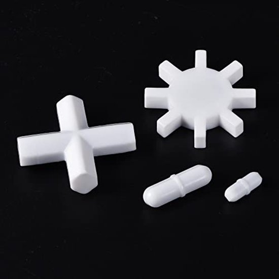 Magnetische Mixer Set - Roerstaafjes Kruis Tandwiel - Vloeistoffen Mengen - 4-in-1 Set - 40 g - Wit — afbeelding 5