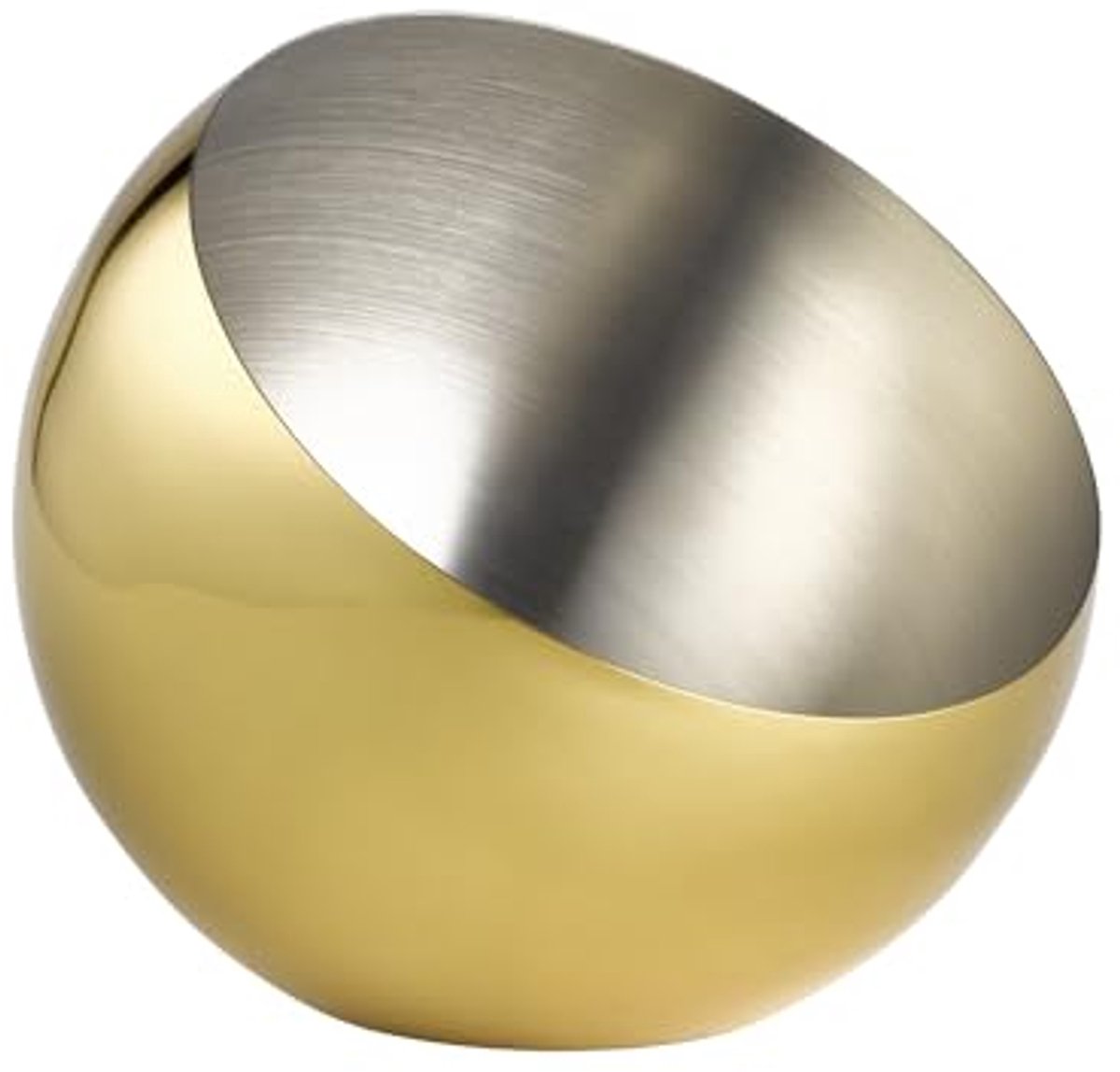Schaal Sphere - Ø 24 cm, 2 liter, Roestvrij Staal met Goud-look