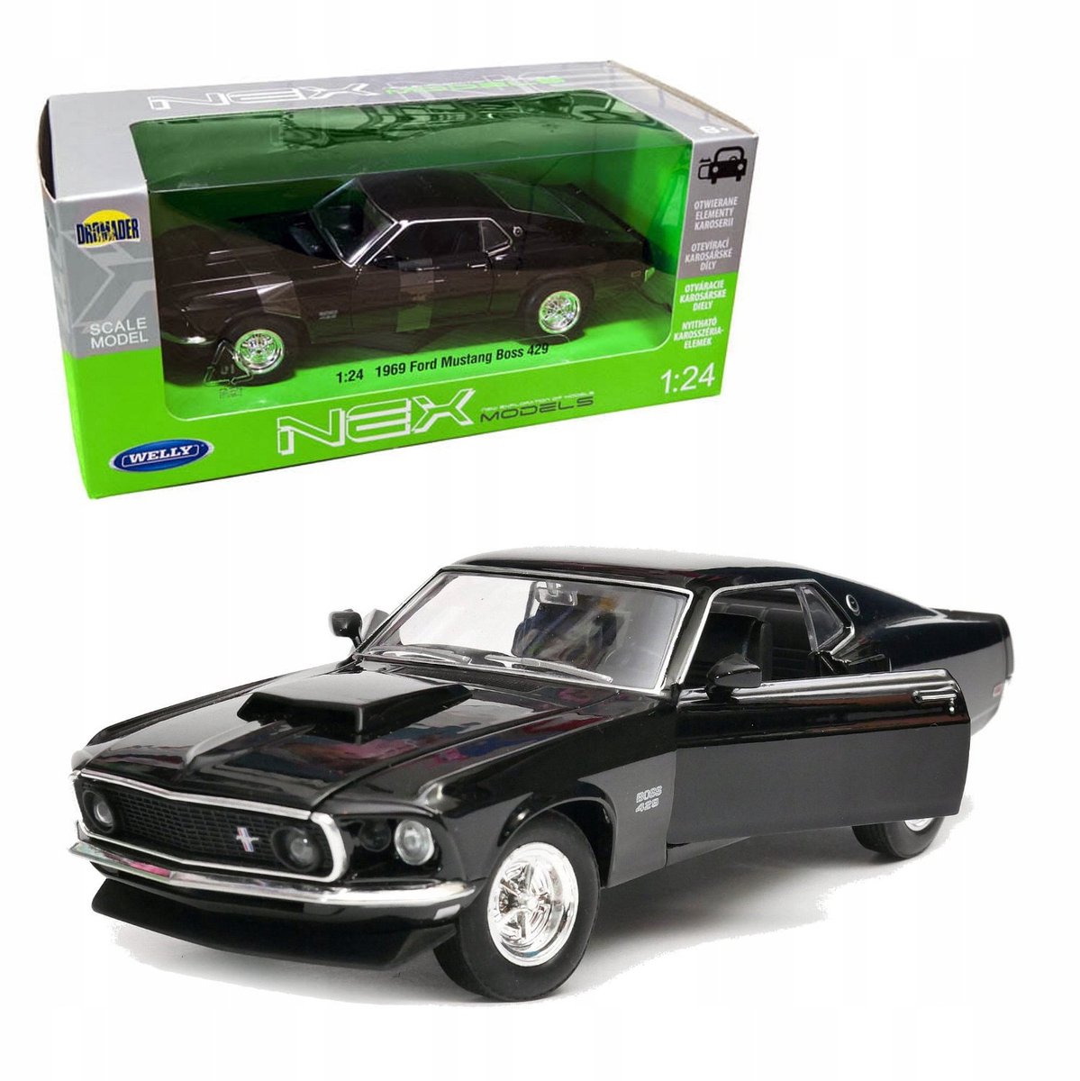 Welly Ford Mustang BOSS 429 1969 modelauto 1:24