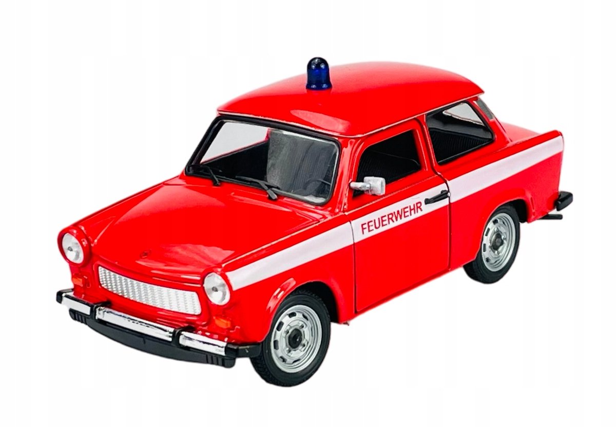 Welly Trabant 601 brandweer 1:24 metalen model - nieuw