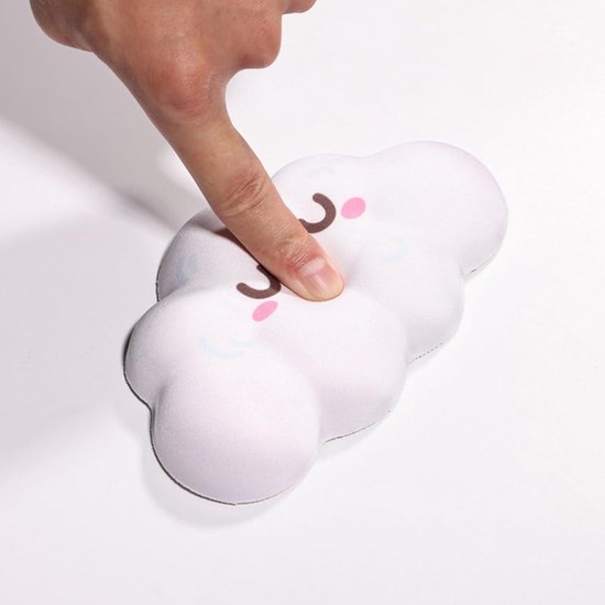 Lhbwhiz Polssteun voor muis, ergonomische polssteun met traagschuim en rubberen mat (zwart