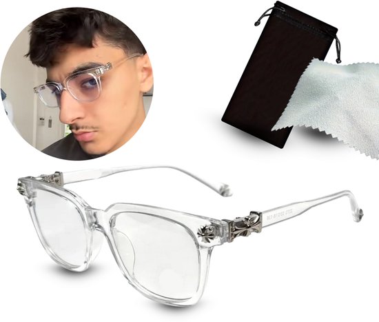 Lunettes d'ordinateur Chrome Heart sans correction Transparentes