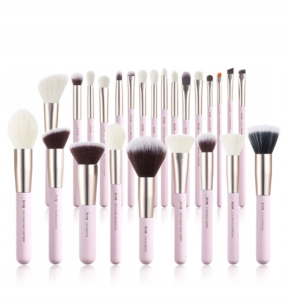 Jessup T290 25-delige Make-up Kwasten Set - Gezicht & Ogen