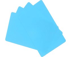 PVC-kaarten 20 mil - Blank creditcards - Waterdicht en dubbelzijdig bedrukt - ID-badge-printers - Grafisch blauw - Verpakking van 10 stuks