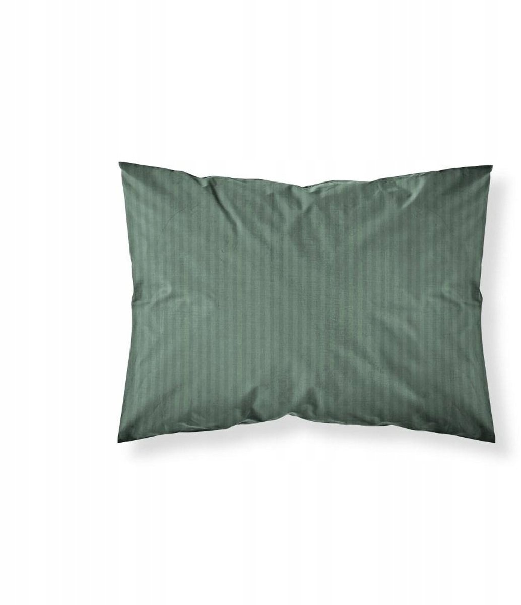 Kussenhoes Pure 70x80 Katoen Adamaszek Groen Gestreept
