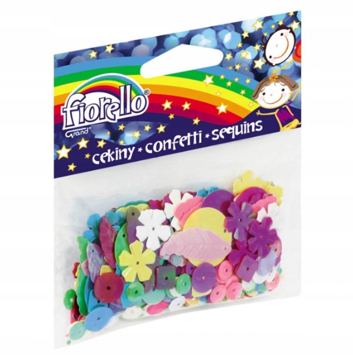 Fiorello Confetti Glitter Mix GR-C14-M, 14g - Kleurrijk Knutselmateriaal