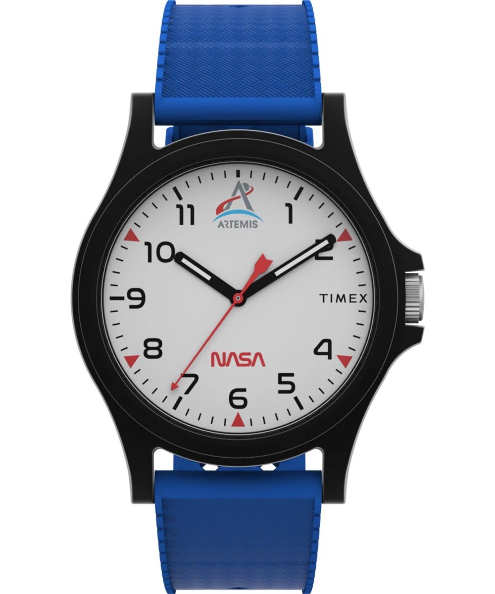 Timex Main Street TW2Y13100 Horloge - Siliconen - Blauw - Ø 40 mm