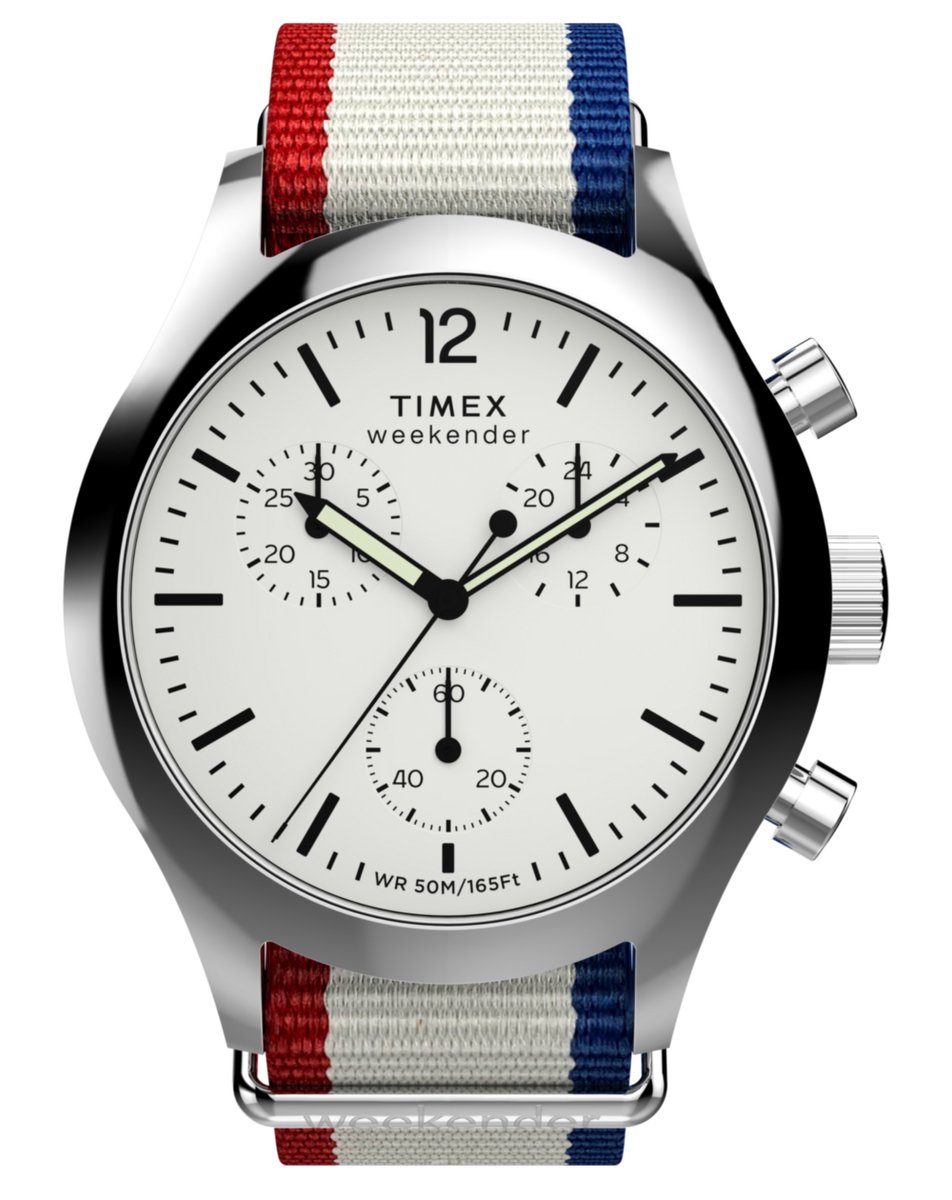 Timex Weekender Main Line TW2Y15800 Horloge - Textiel - Multi - Ø 40 mm