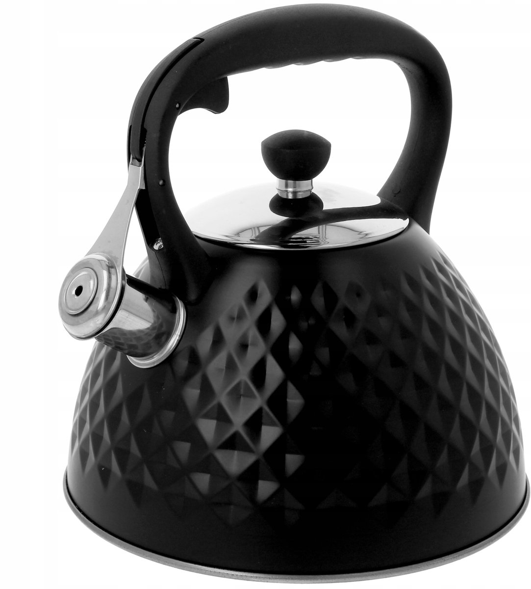 Brunbeste 3L inductieketel met fluitje - Black Diamond Steel