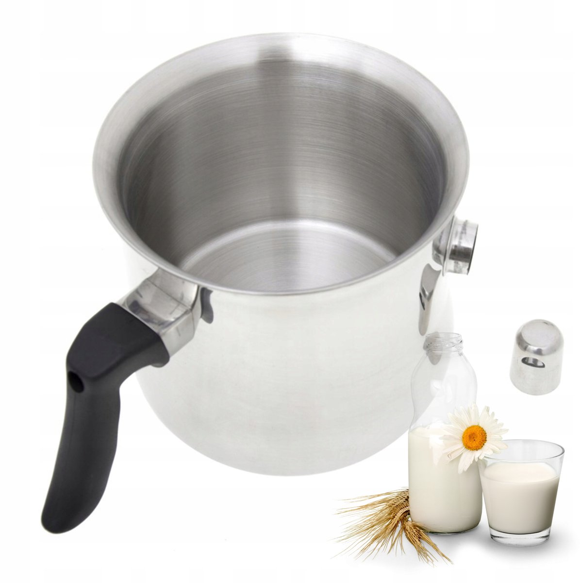 RVS Melkpan met Fluitje 1.5L - Geschikt voor Inductie & Gas
