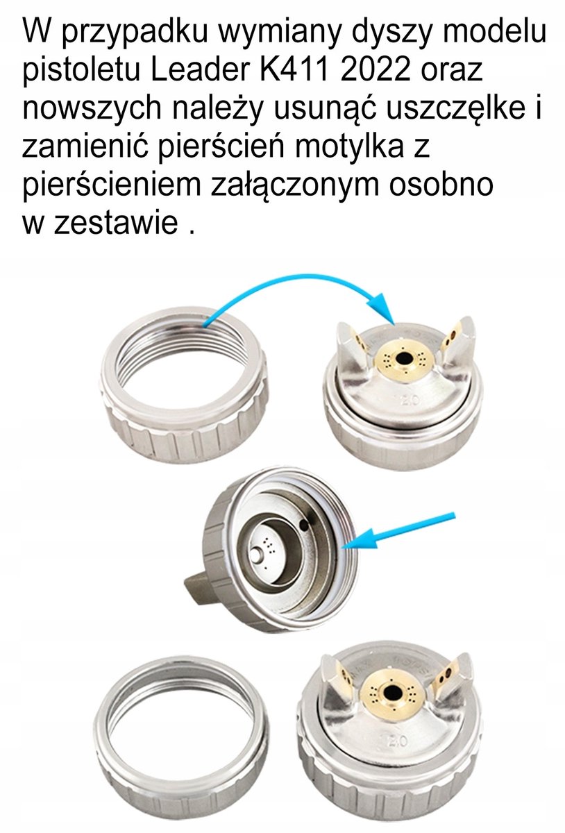 LEADER HVLP 1.4mm spuitmondset voor autoschadeherstel