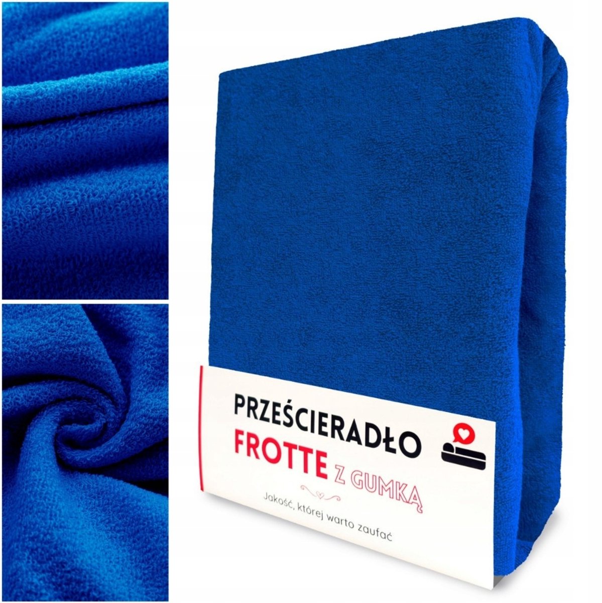 Frotte hoeslaken met elastiek 180x200 cm, zacht & ademend