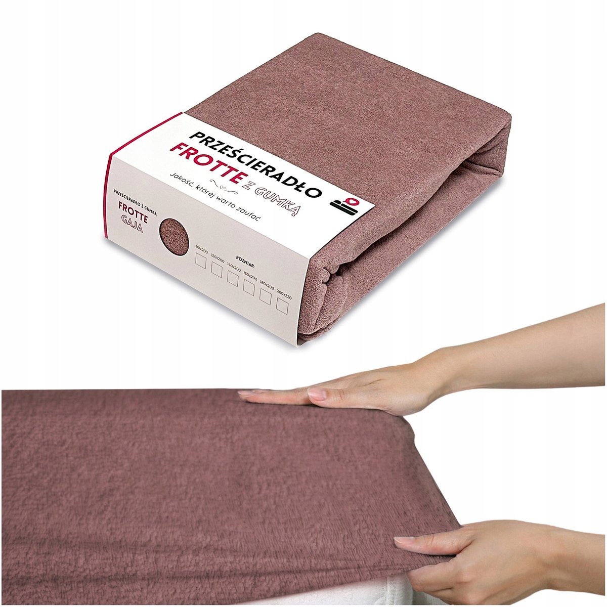Frotte hoeslaken 120x200 cm met elastiek - Zacht & Ademend