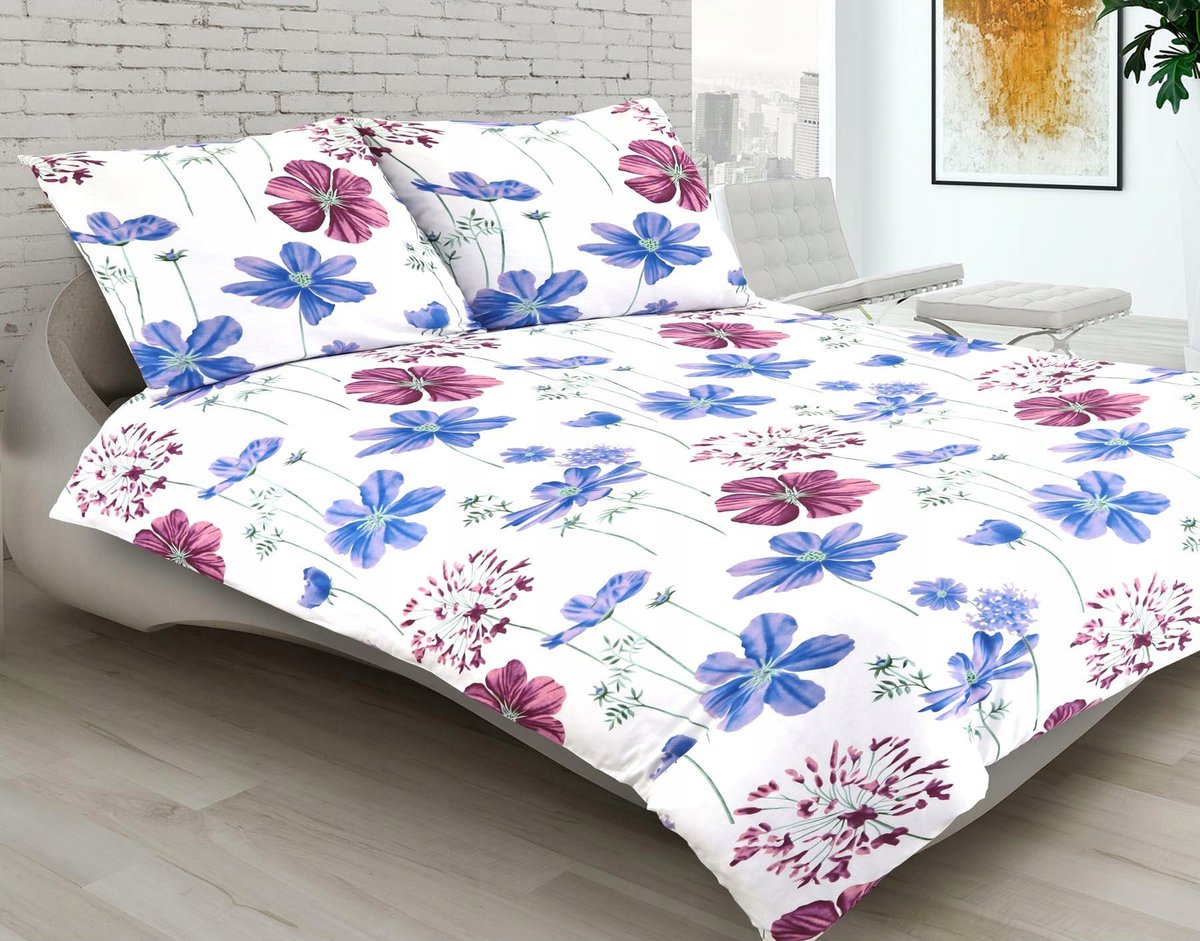 Premium katoenen bedovertrek 220x200 cm - Bloesem
