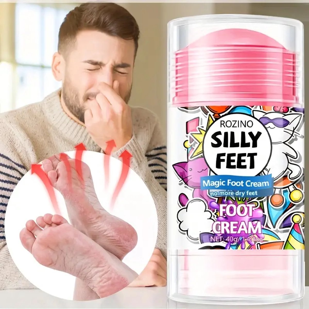 Rozini Silly Feet Voet Creme - Tegen droge en stinkende voeten