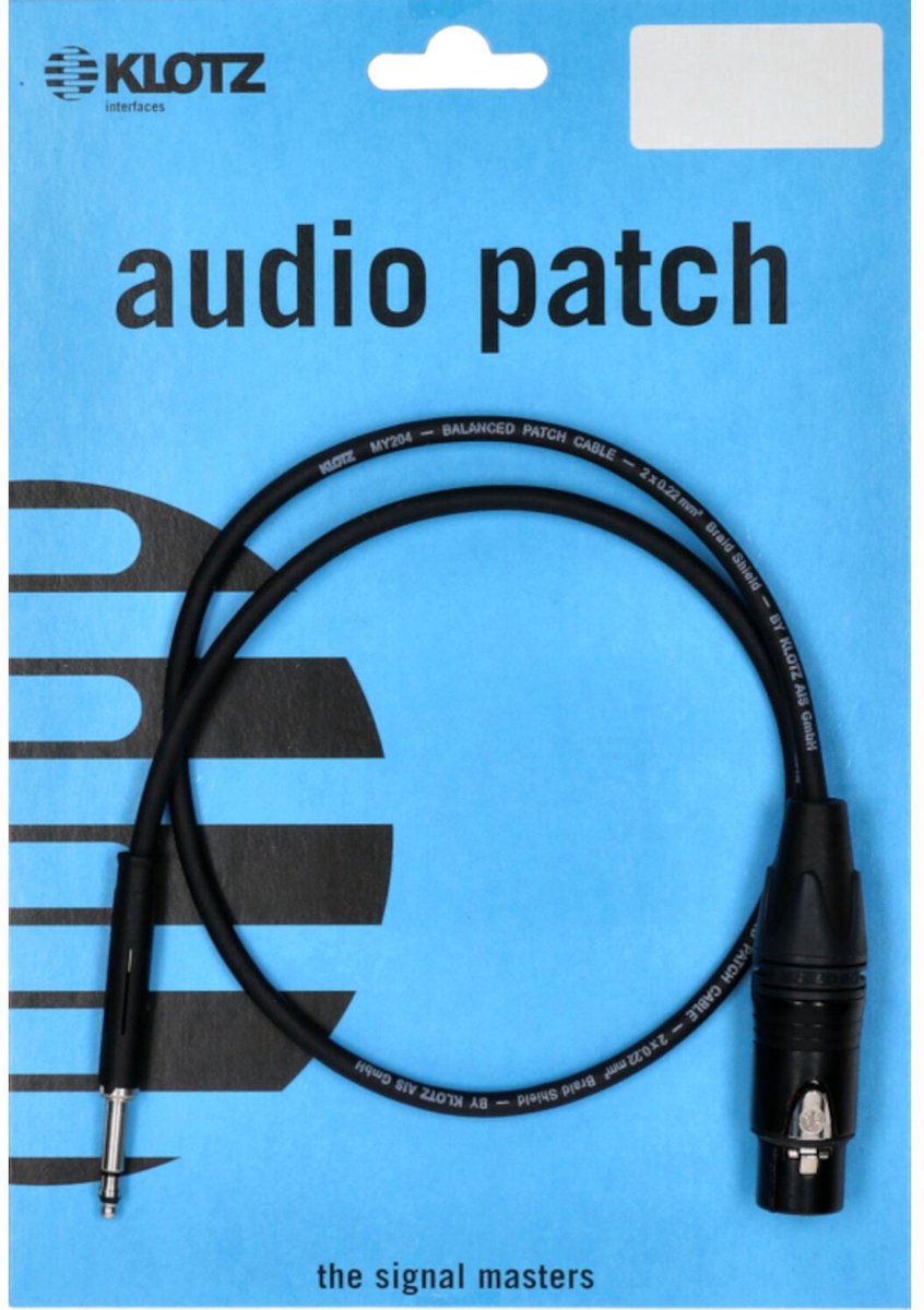 Klotz M4TF1-0060 Mini TT patchkabel 0,6m