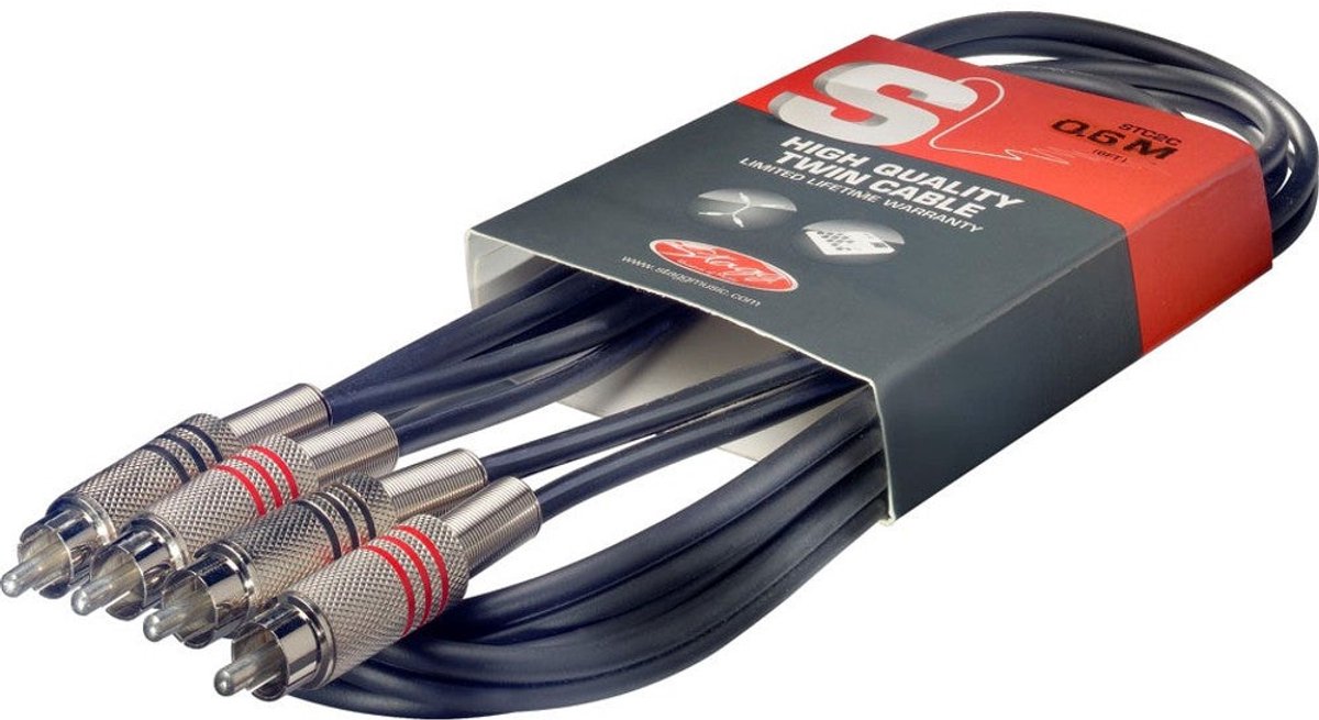 Stagg STC060C 2x RCA male - 2x RCA male 60 cm