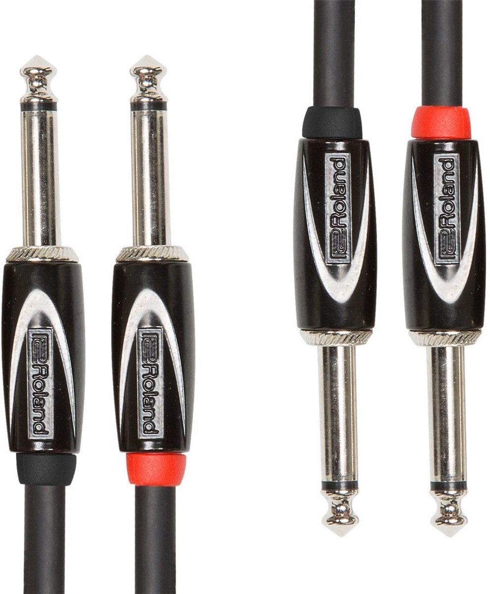 Roland RCC-15-2814 jackkabel 6.35 mm male 4.5 meter (set van 2)