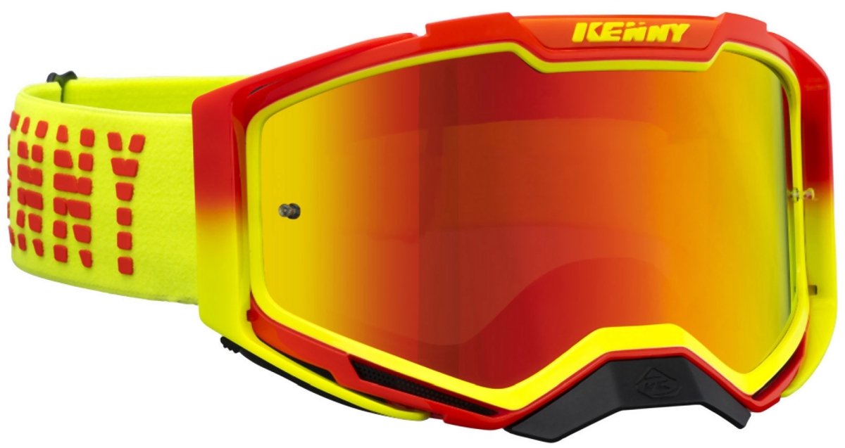 Kenny Racing Ventury-bril - Geel Fluo/Rood