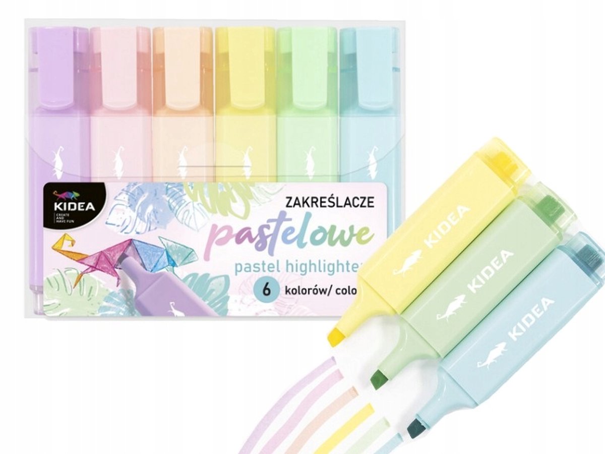 Kidea pastelpotloodset - 6 kleuren