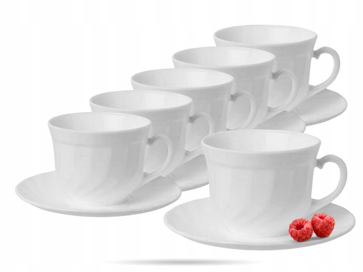 Luminarc Trianon Koffieservies voor 6 personen, 12-delig, 220ml