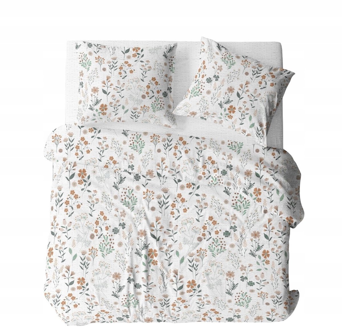 Kora Beddengoed Set 220x200cm - Ademend Katoen, Strijkvrij