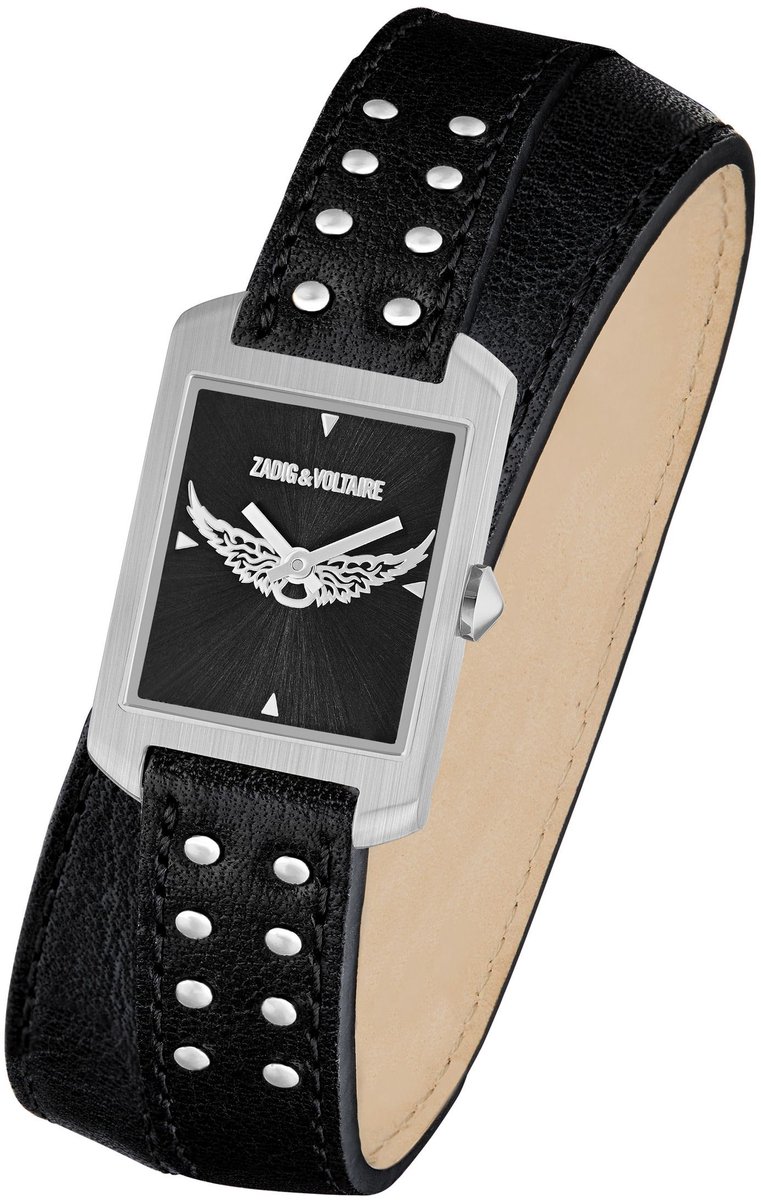Horloge Voltaire Leather Black