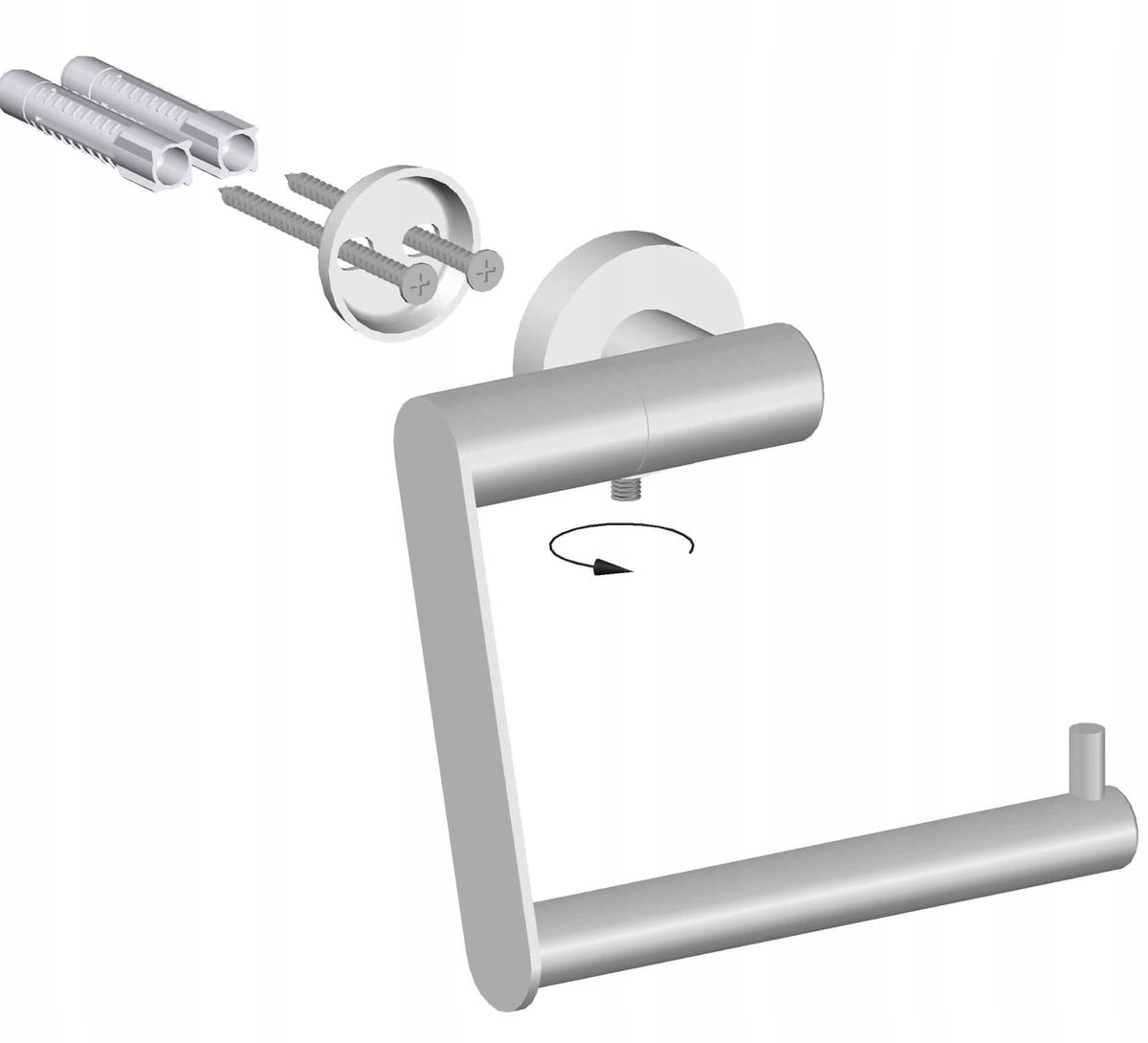 Andex Noorse Wandhouder Toiletpapier RVS - 482/SG