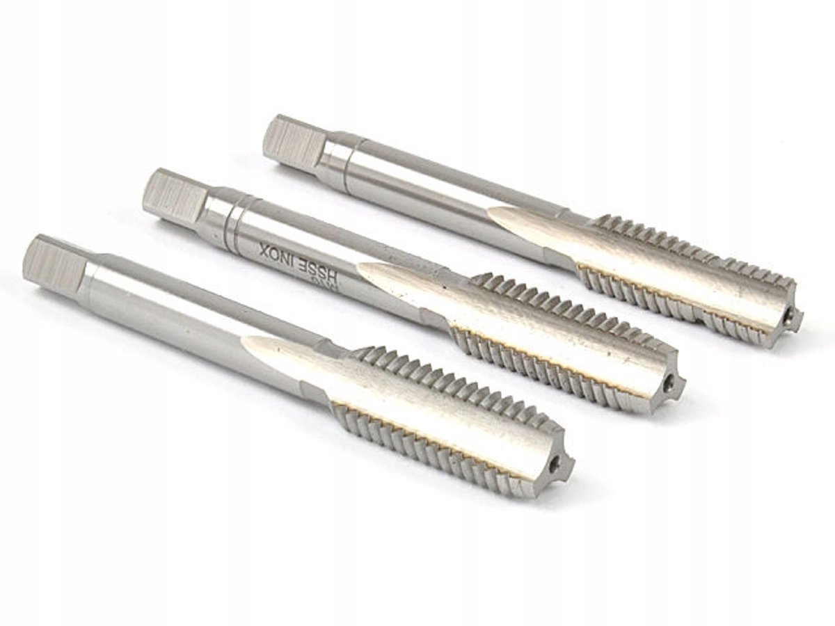 Handgemaakte Schroefdraad Tappenset M4 HSS-E DIN352 3 stuks