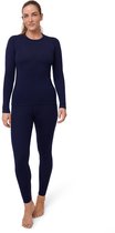 DANISH ENDURANCE Thermoset voor Dames - van Merino Wol - Ademend - Donker marineblauw - Maat M