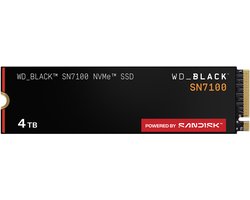 Western Digital Black SN7100 - Interne SSD - PCI Express 4.0 x4 - NVMe M.2 2280 3d v-nand (TLC) - 4 TB