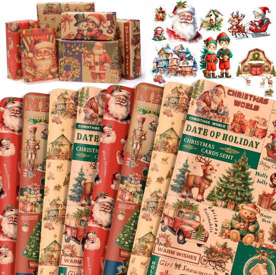 Papier cadeau de Noël Solacis - Luxe - Papier cadeau - Noël - Fêtes - Cadeau - Must pour les fêtes !