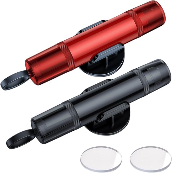 Marteau de sécurité automobile 2 pièces, Safe Pro X avec brise-vitre et supports, brise-vitre et coupe-ceinture de sécurité 2 en 1, nouveau marteau d'urgence pour sauver des vies