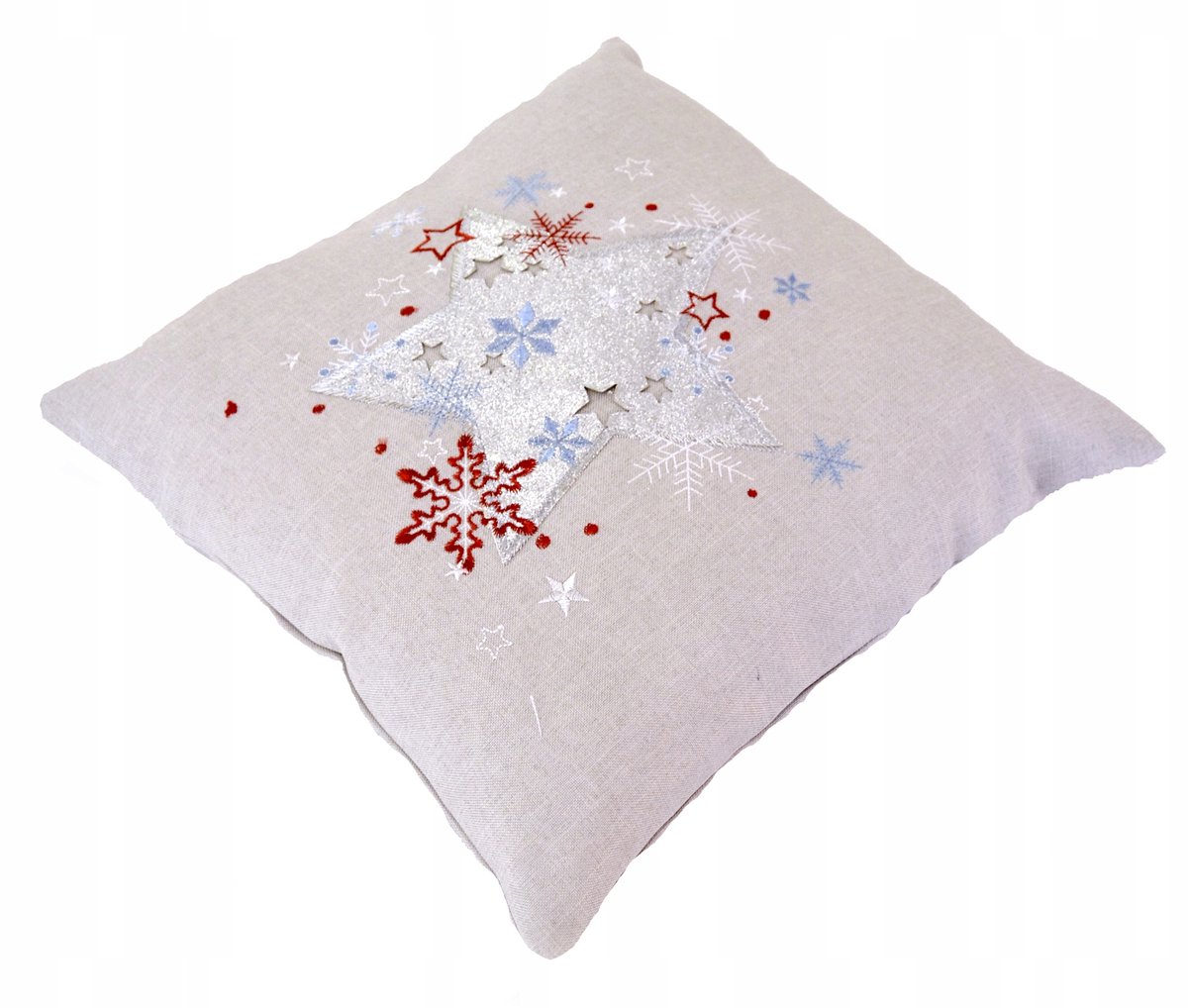 Kerstkussenhoes 40x40 cm - Feestelijk Design met Rits