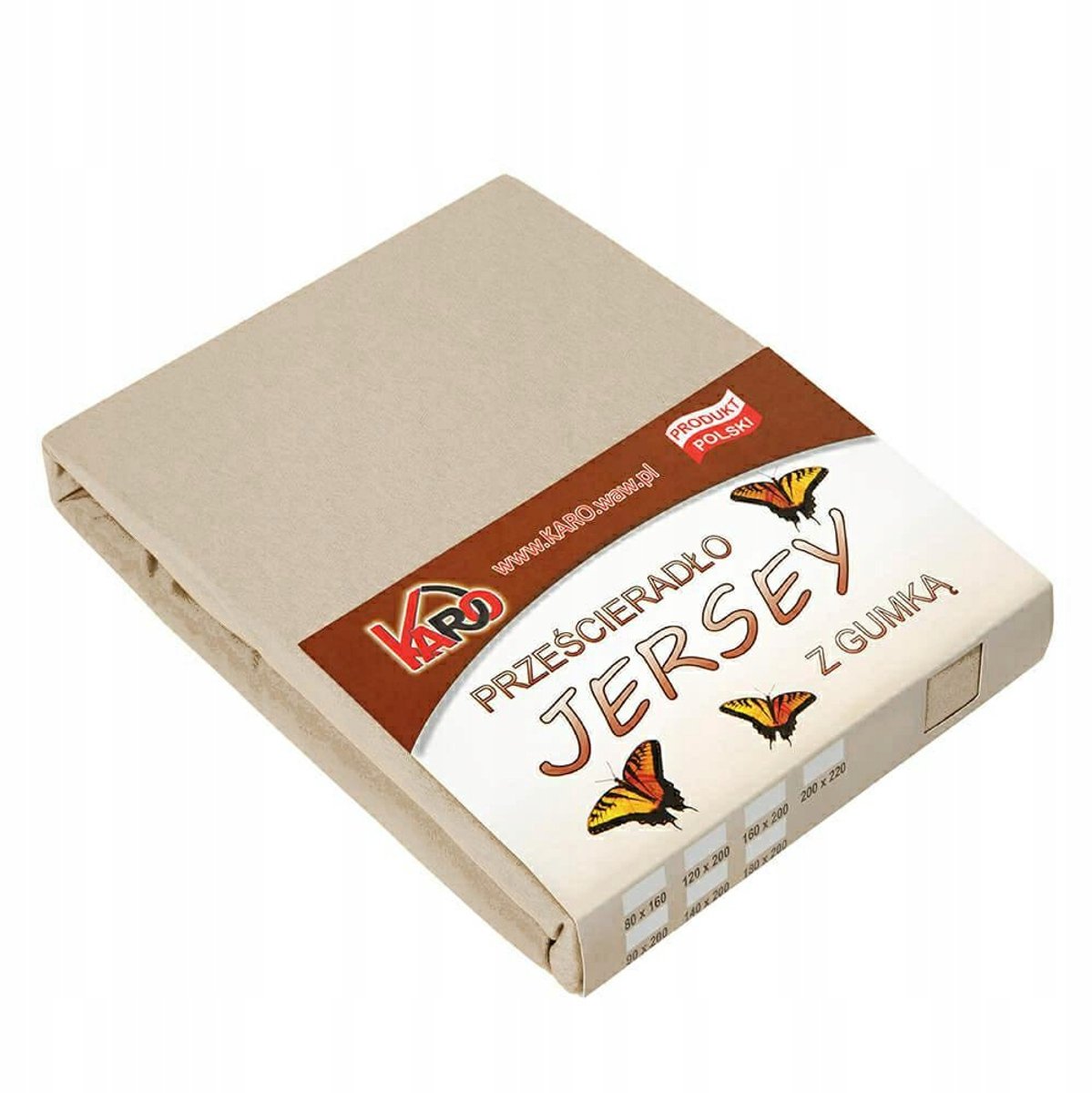 Jersey Hoeslaken 140x200 cm - Zacht Katoen, Cappuccino Kleur