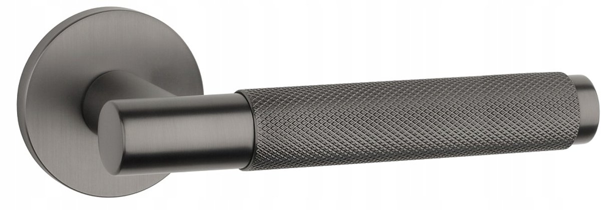 Molinia Slim 7mm Deurkruk - Titanlook - Rond Schild