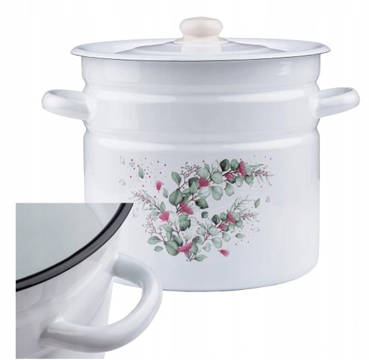 Emmerenpan 12L Eucalyptus - Grote Soeppan met Deksel