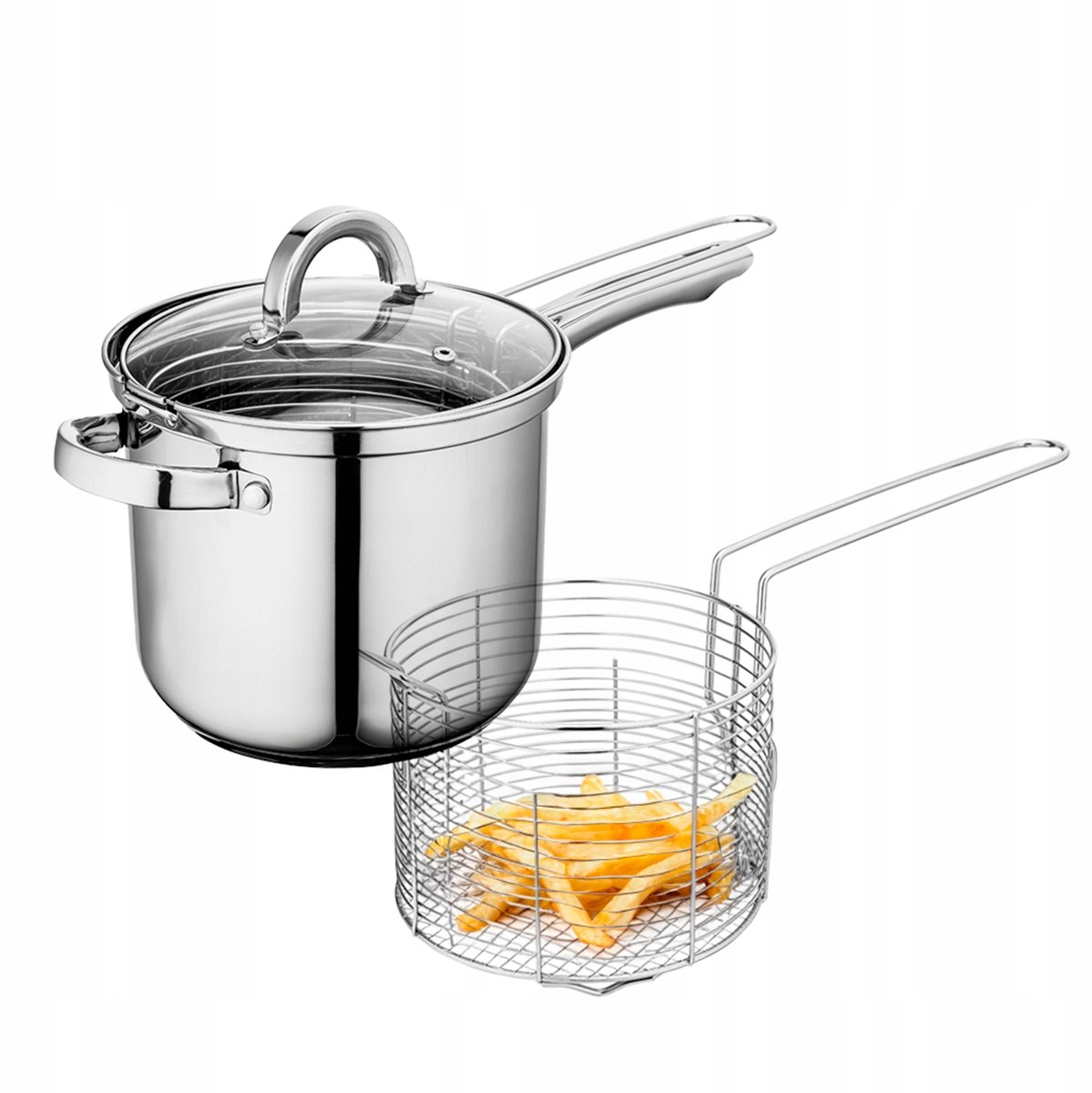 Altom Design Fabio RVS Pannenset Mandje & Deksel - 3,6L