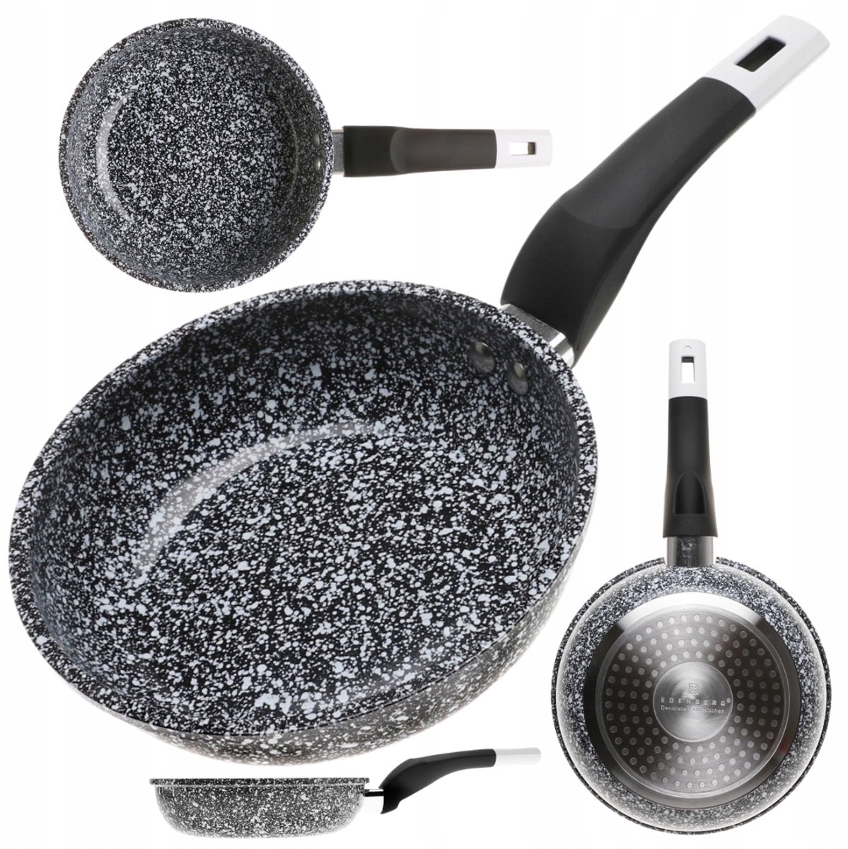 Granit Wokpan 26cm - Geschikt voor Inductie - Antiaanbaklaag