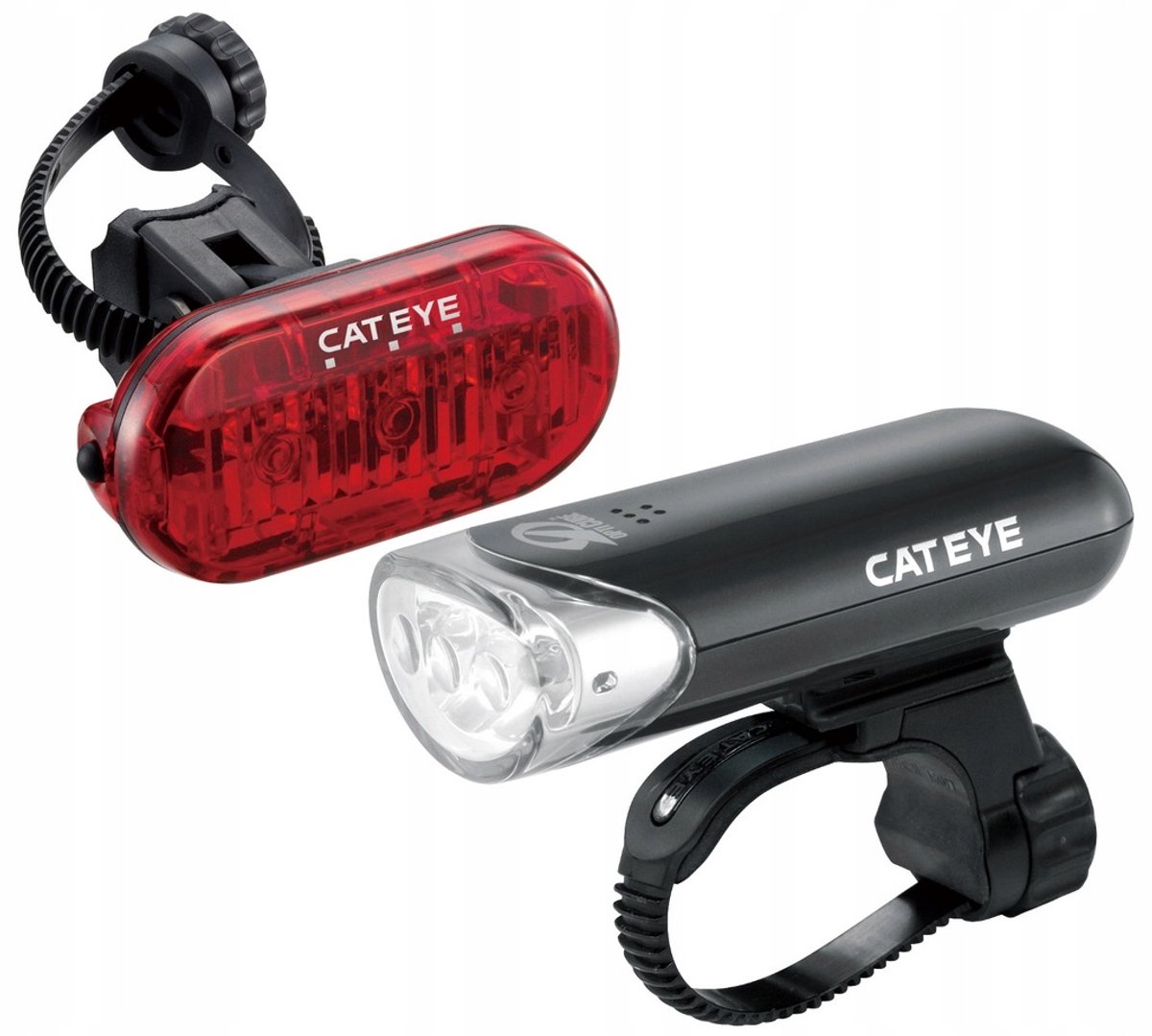 CatEye Fietslamp Set Voor & Achter - LED, Oplaadbaar