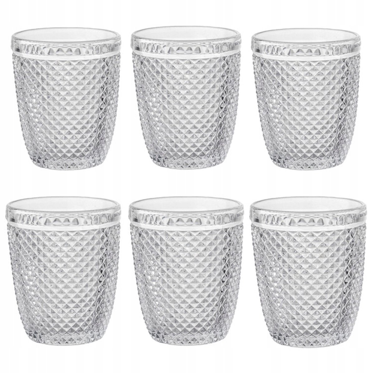 Florina Alexis Set van 6 Glazen - 260 ml, Helder, Laag Model