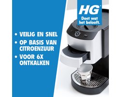 HG Koffiemachine Ontkalker Citroenzuur - 6 x 500 ml - Voordeelverpakking