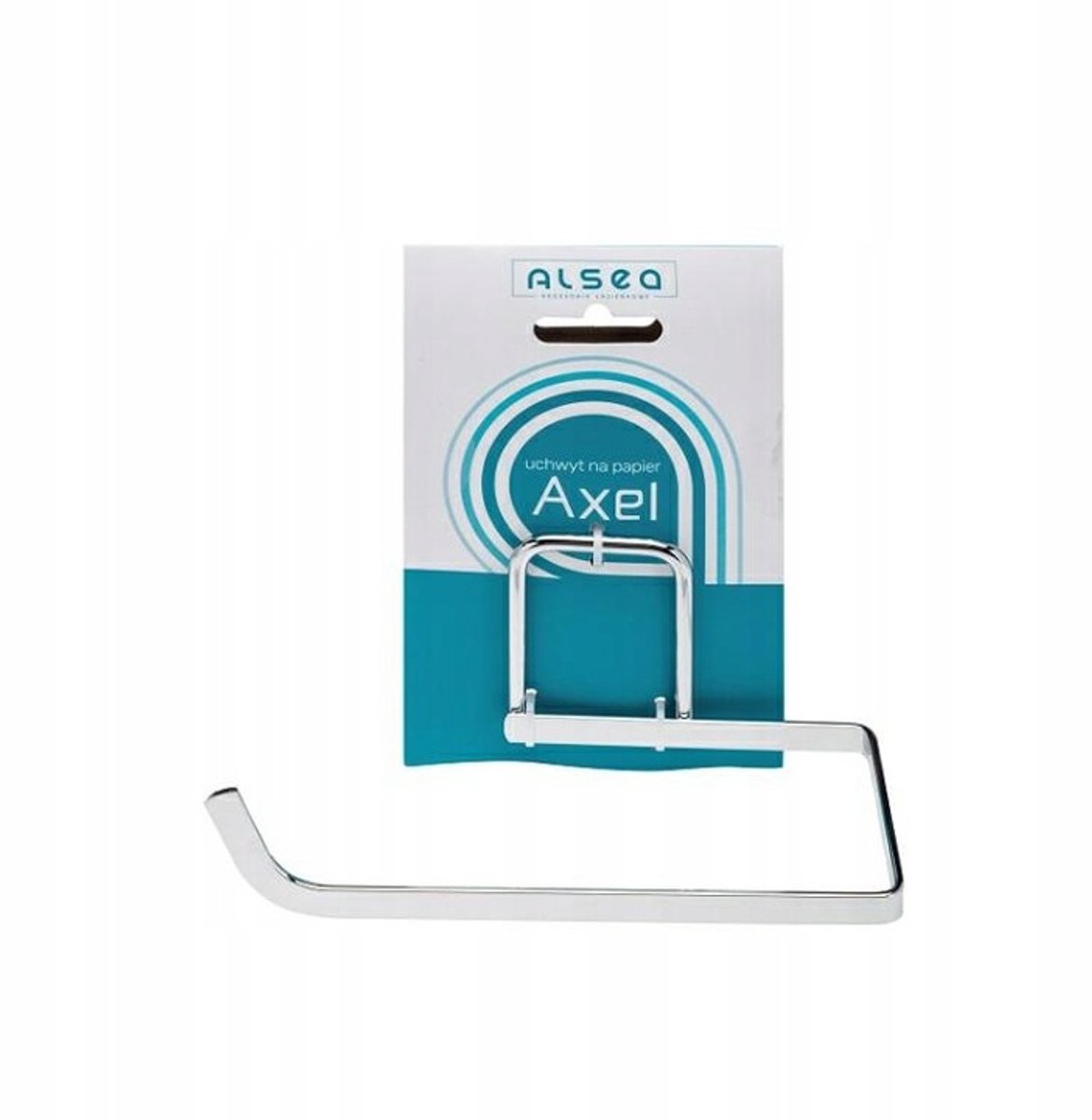 Axel Chrom Toiletrolhouder - Wandmontage, Metaal, Zilverkleurig