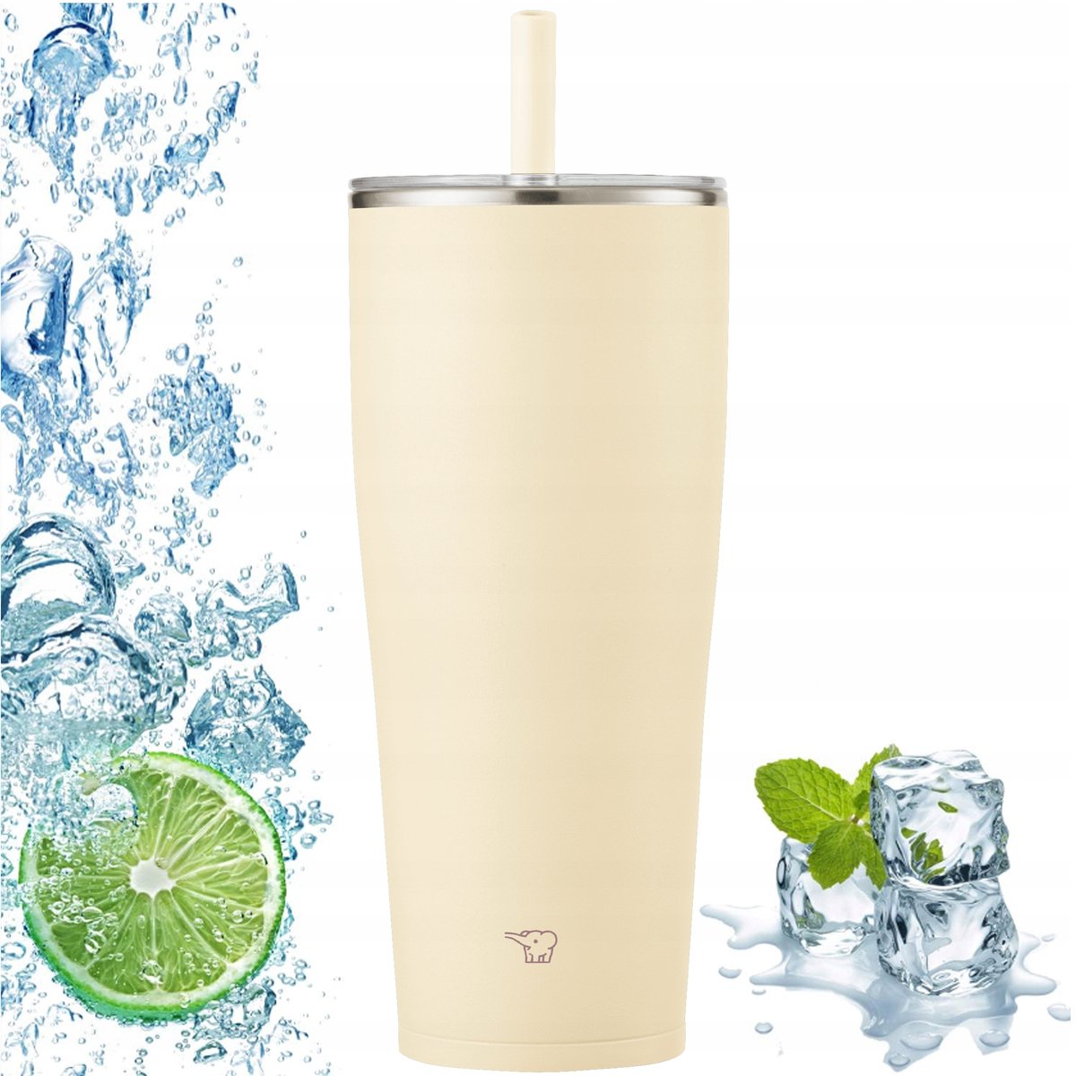 Zojirushi Thermosbeker met Rietje 890ml - Zand Beige