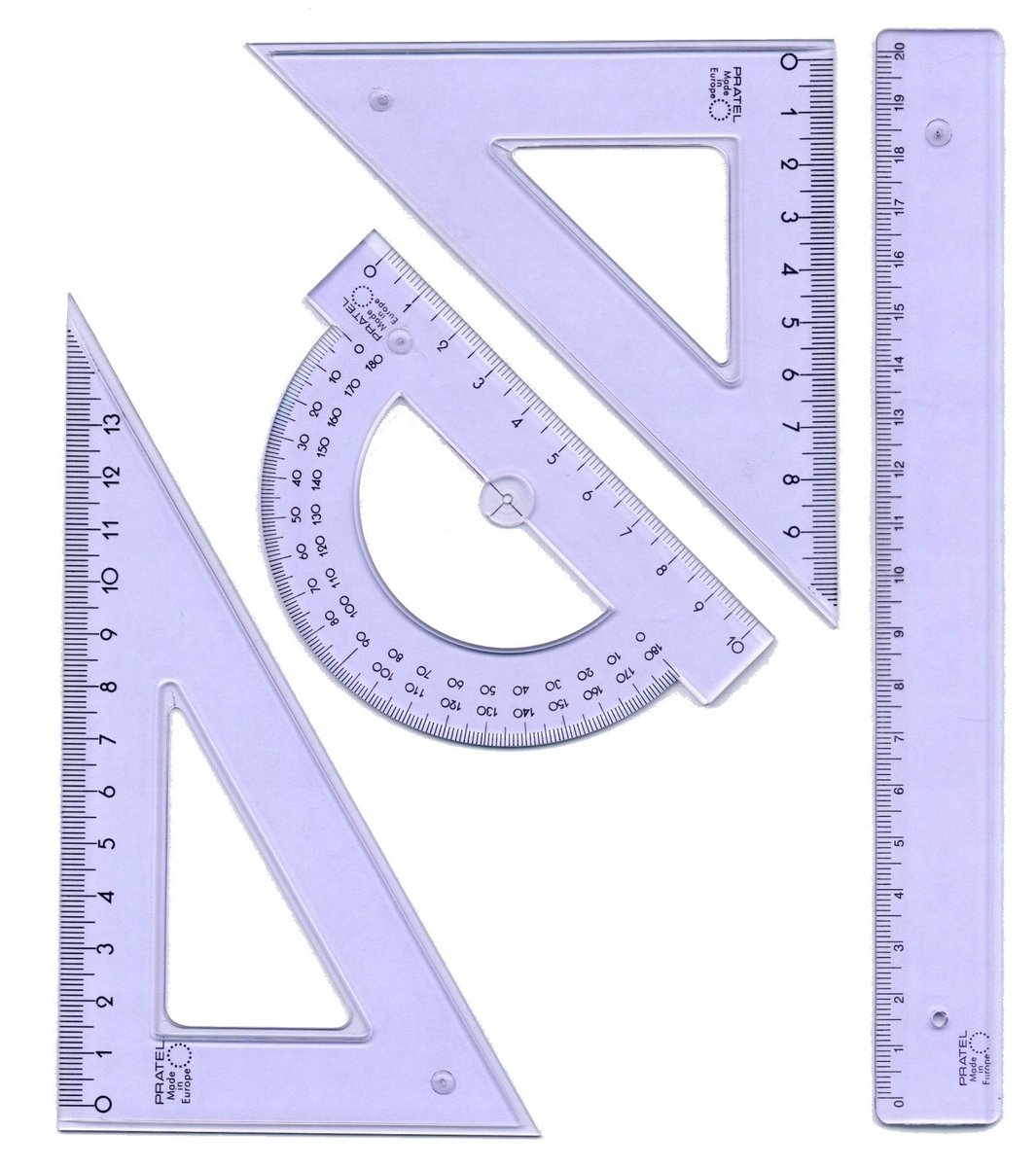 Pratel Teken- en Meetset met Liniaal 20cm