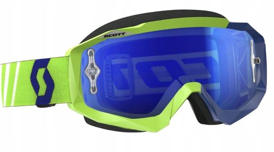 Scott Hustle MX crossbril groen/blauw